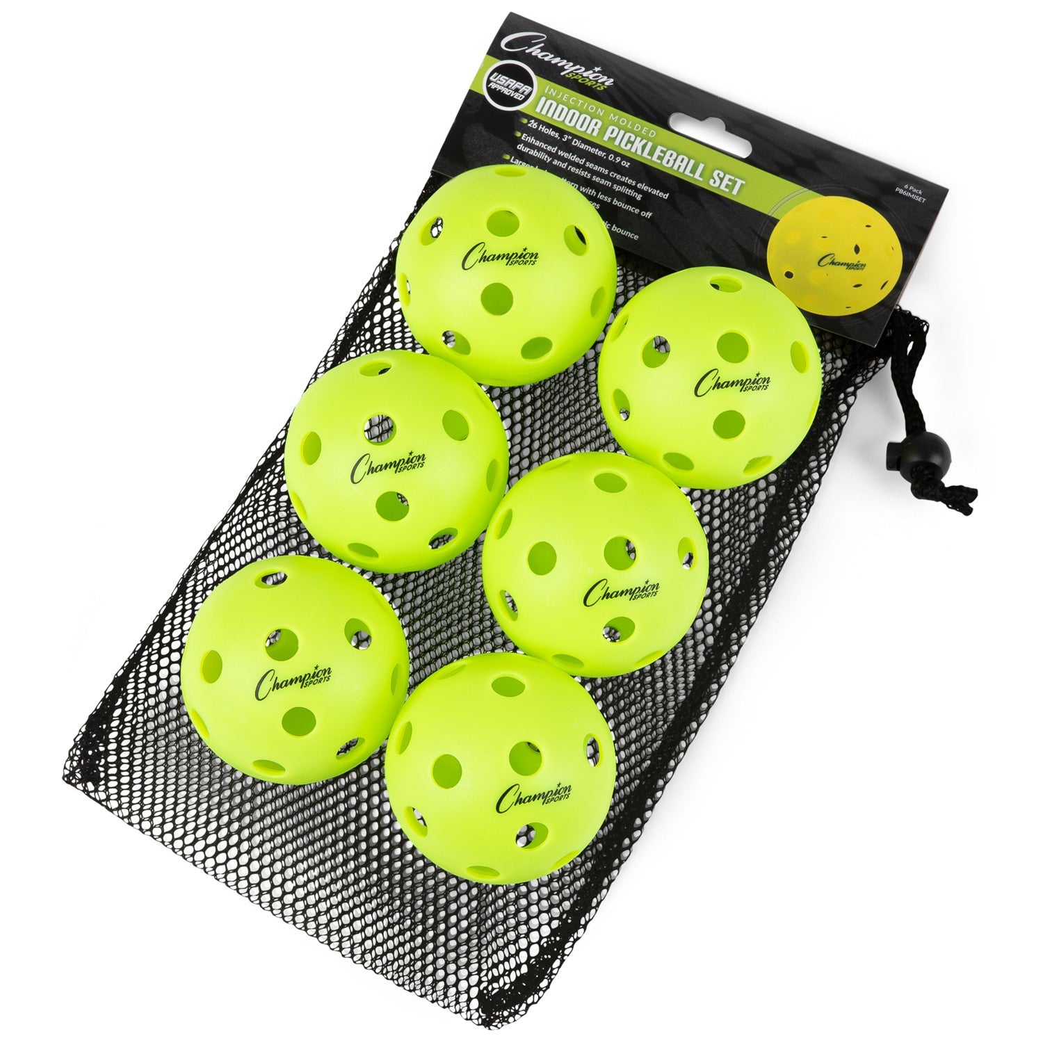 Rhino Vantage Fleet Indoor USAPA Pickleball Balls — Set of 6