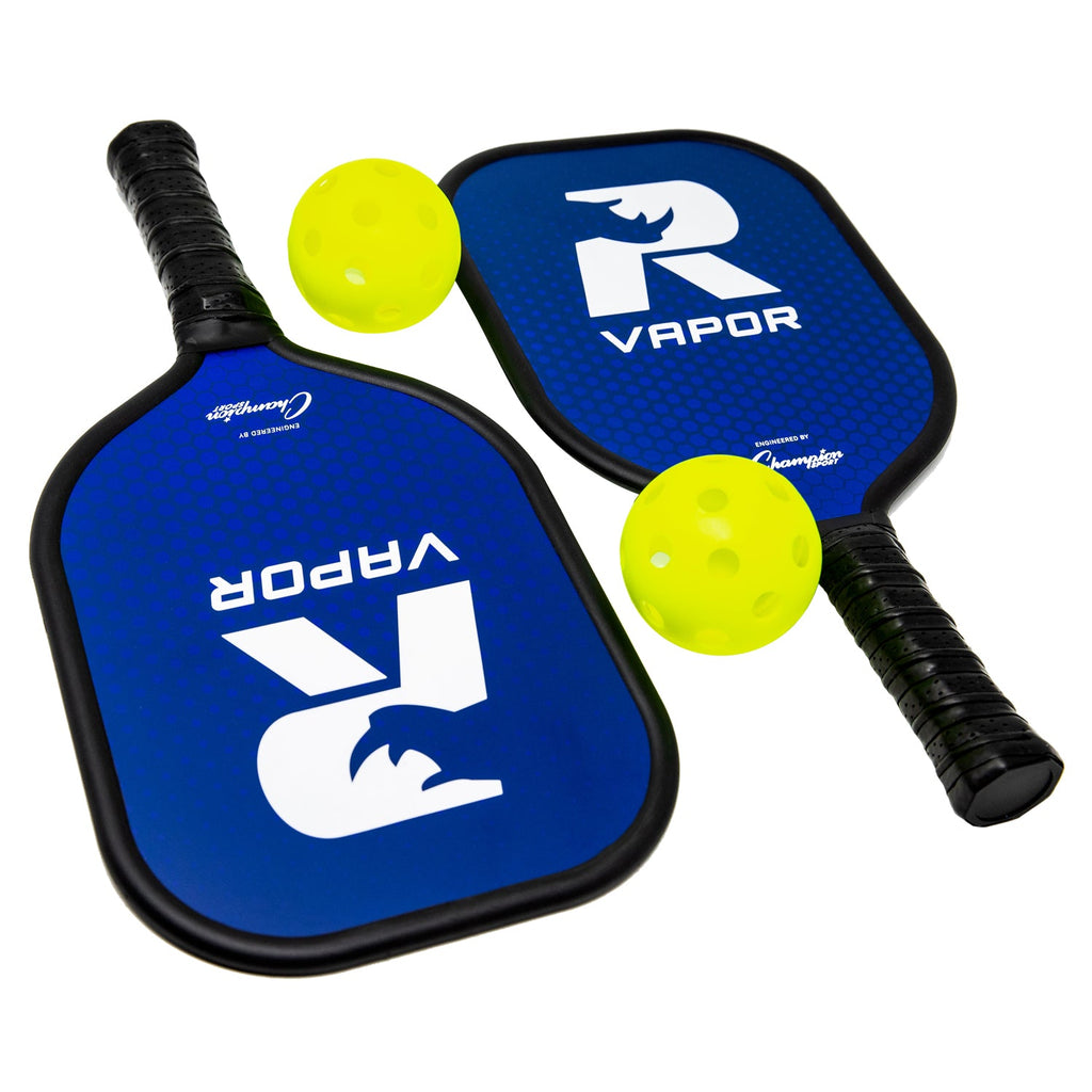Rhino Pickleball Starter Pack — 2 Paddles + 6 Balls